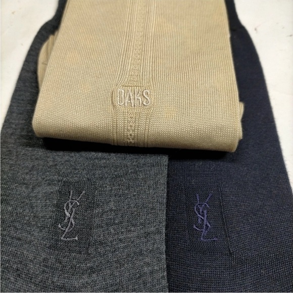 Yves Saint Laurent YSL Men's Socks - 2 Pair & 1 pair Daks London Men’s Socks - Picture 2 of 7